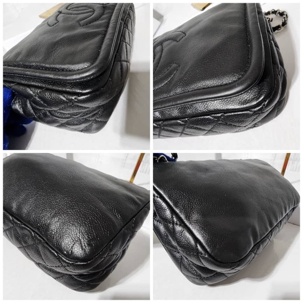CHANEL Black Leather Shoulder Bag - Picture 12 of 16